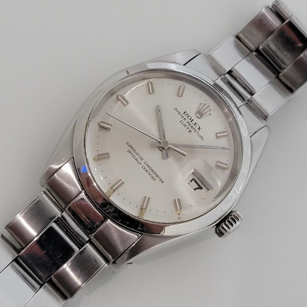 Mens Rolex Oyster Perpetual Date 1500 Automatic 1960s Vintage Swiss RJC136 3