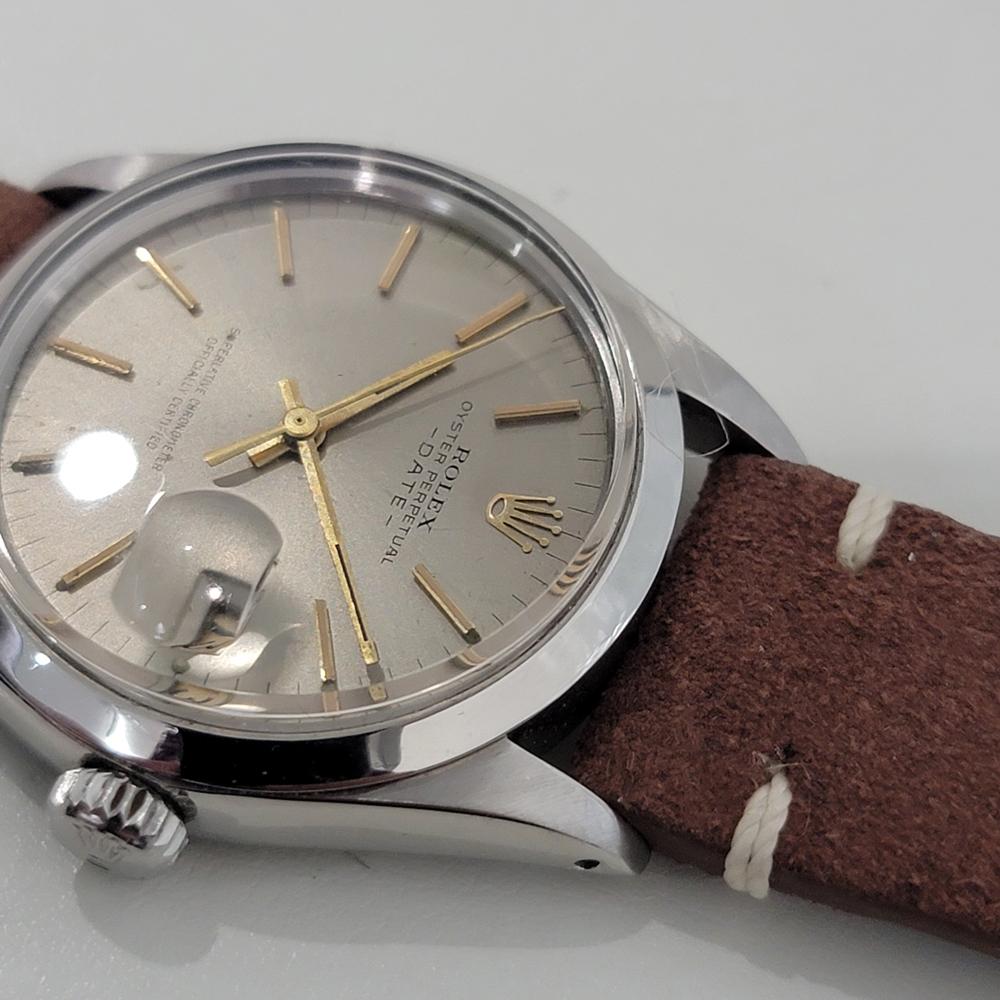 Rolex Oyster Perpetual Date 1500 Automatic 1970s con astuccio Rolex RA190T in vendita 2