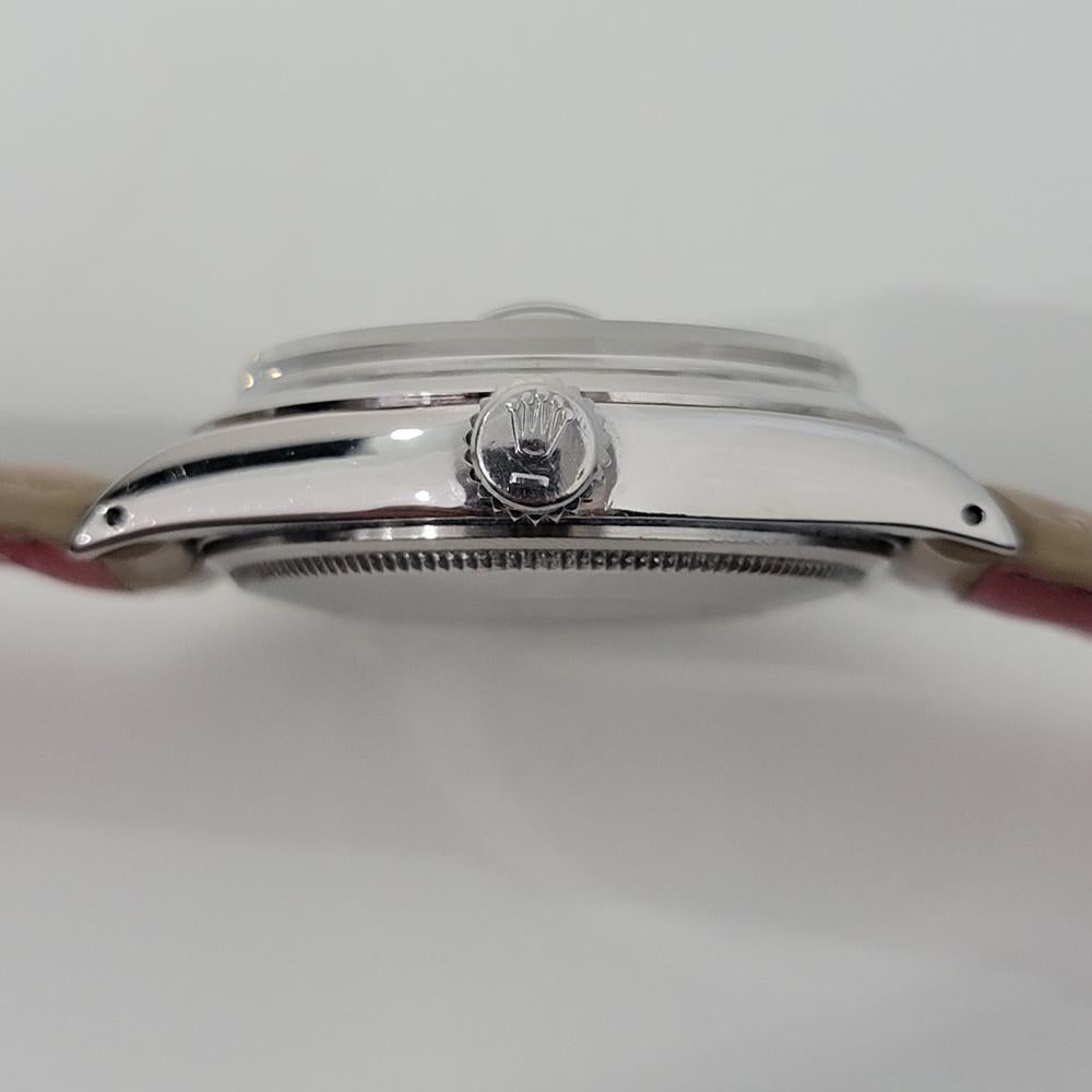 Mens Rolex Oyster Perpetual Date 1500 Automatic 1970s w Rolex Pouch RA190T For Sale 4