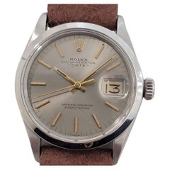 Mens Rolex Oyster Perpetual Date 1500 Automatic 1970s w Rolex Pouch RA190T