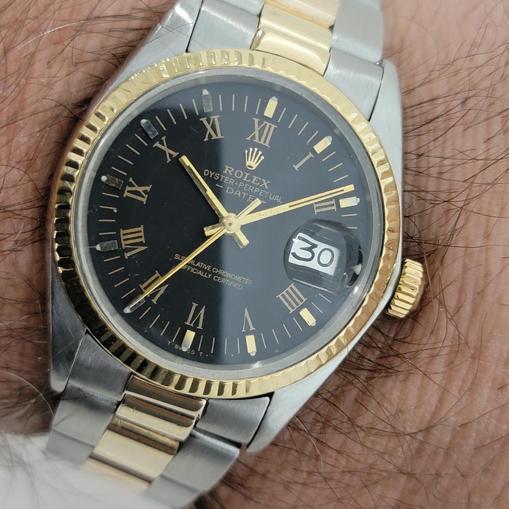 Mens Rolex Oyster Perpetual Date 1501 18k SS Automatic 1970s Swiss RA250 7