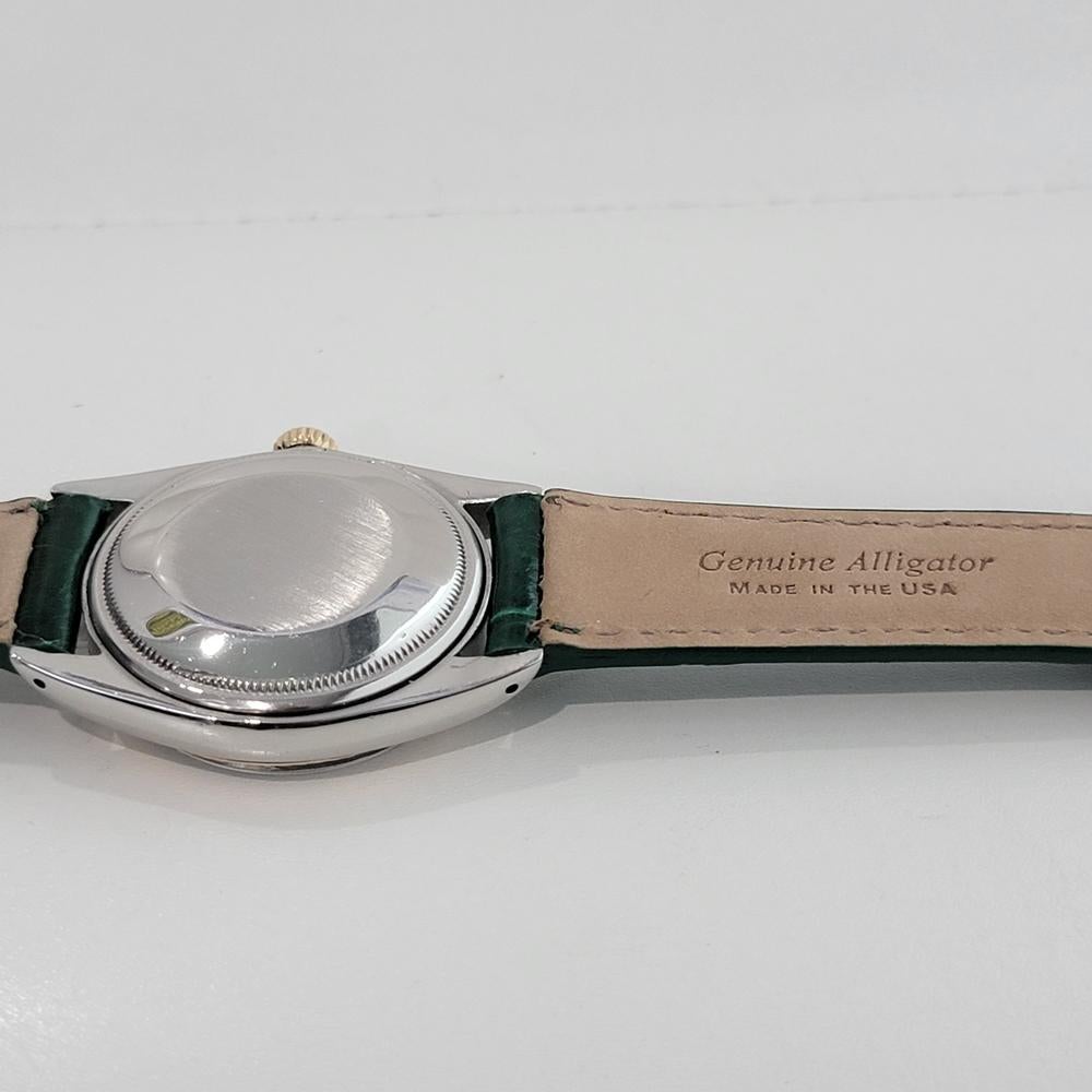 Mens Rolex Oyster Perpetual Date 1501 35mm 18k SS Automatic 1960s Swiss RA357G 3