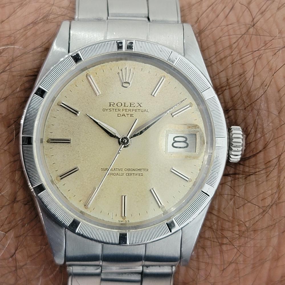 Mens Rolex Oyster Perpetual Date 1501 Automatic 1960s Vintage RA187 6