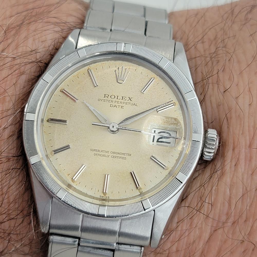 Mens Rolex Oyster Perpetual Date 1501 Automatic 1960s Vintage RA187 6