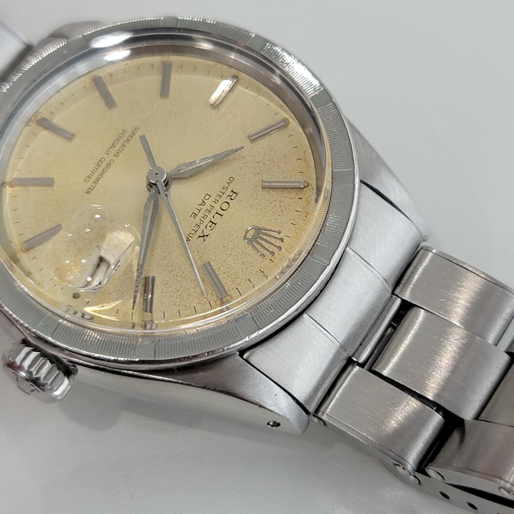 Men's Mens Rolex Oyster Perpetual Date 1501 Automatic 1960s Vintage RA187