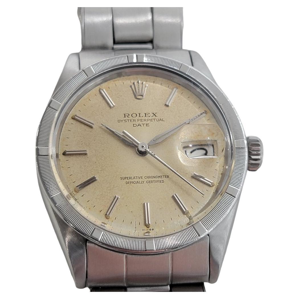 Mens Rolex Oyster Perpetual Date 1501 Automatic 1960s Vintage RA187