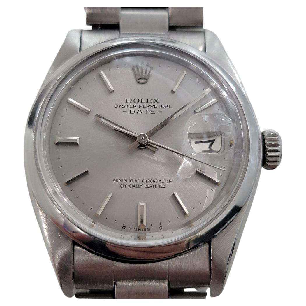 Mens Rolex Oyster Perpetual Date 1501 Automatic 1970s with Paper RA248