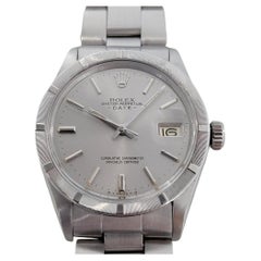 Herren Rolex Oyster Perpetual Date 1501 Automatik mit Papier 1970er Jahre Original RA320