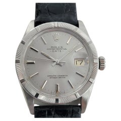 Mens Rolex Oyster Perpetual Date 1501 Automatic with Paper 1970s Vintage RA320B
