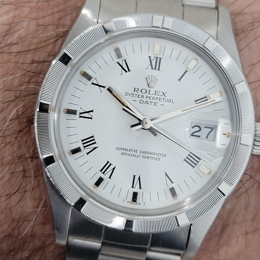 Mens Rolex Oyster Perpetual Date 15010 35mm 1980s Automatic All Original RA473 10