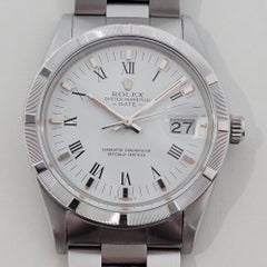 Mens Rolex Oyster Perpetual Date 15010 35mm 1980s Automatic All Original RA473