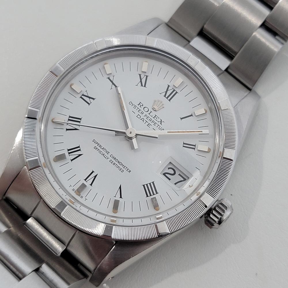 Men's Mens Rolex Oyster Perpetual Date 15010 35mm 1980s Automatic All Original RA473