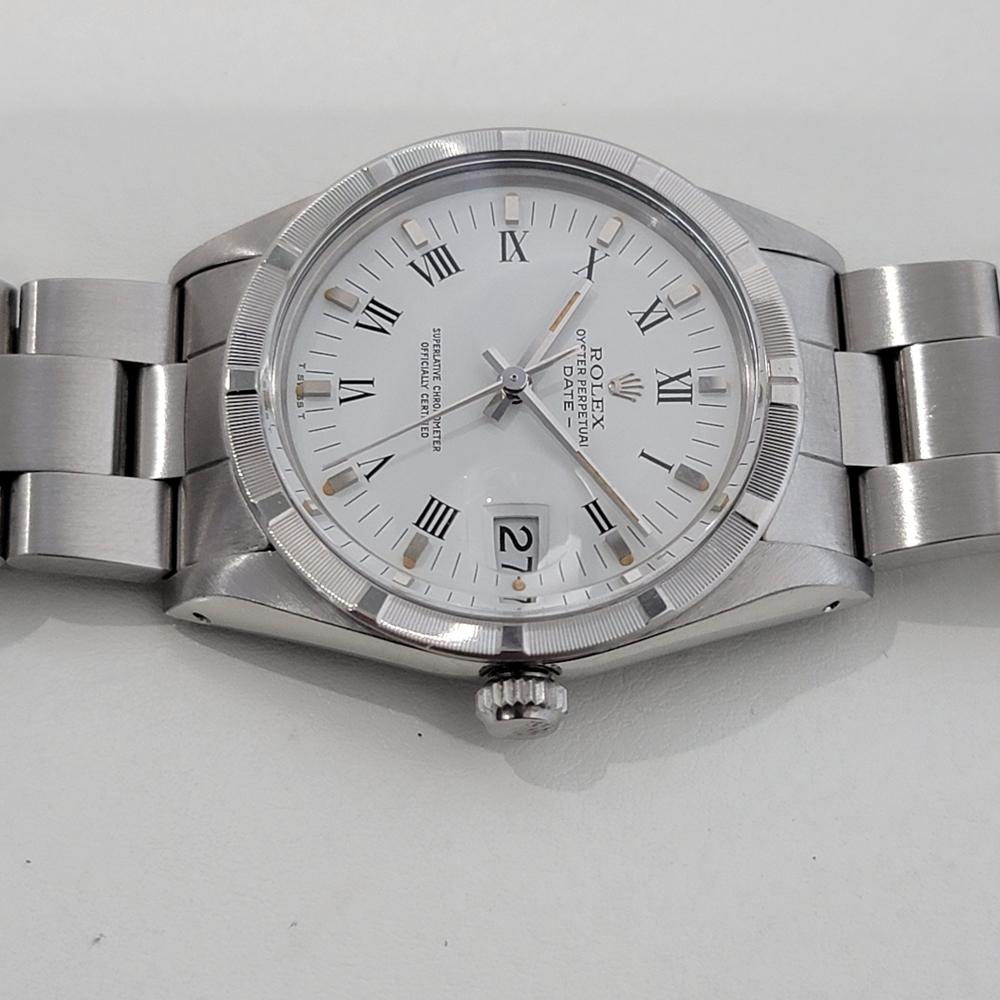 Mens Rolex Oyster Perpetual Date 15010 35mm 1980s Automatic All Original RA473 1
