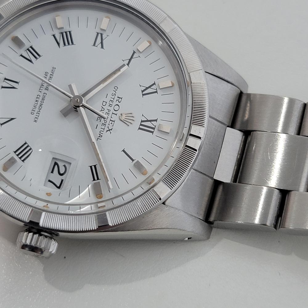 Mens Rolex Oyster Perpetual Date 15010 35mm 1980s Automatic All Original RA473 2