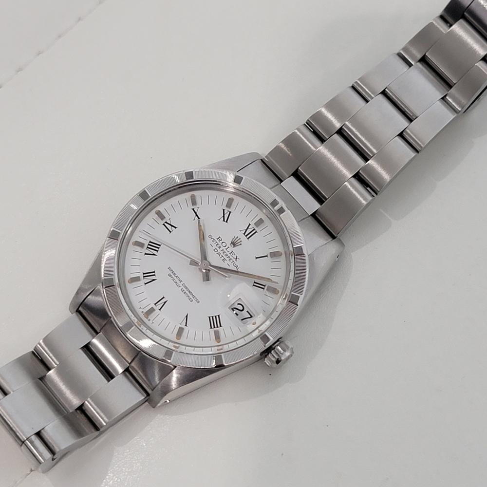 Mens Rolex Oyster Perpetual Date 15010 35mm 1980s Automatic All Original RA473 3