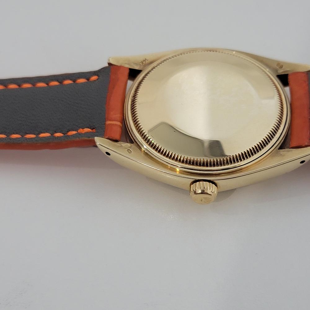 Herren Rolex Oyster Perpetual Date 1503 14k Gold 1970er Jahre Schweizer Automatik RJC192 4