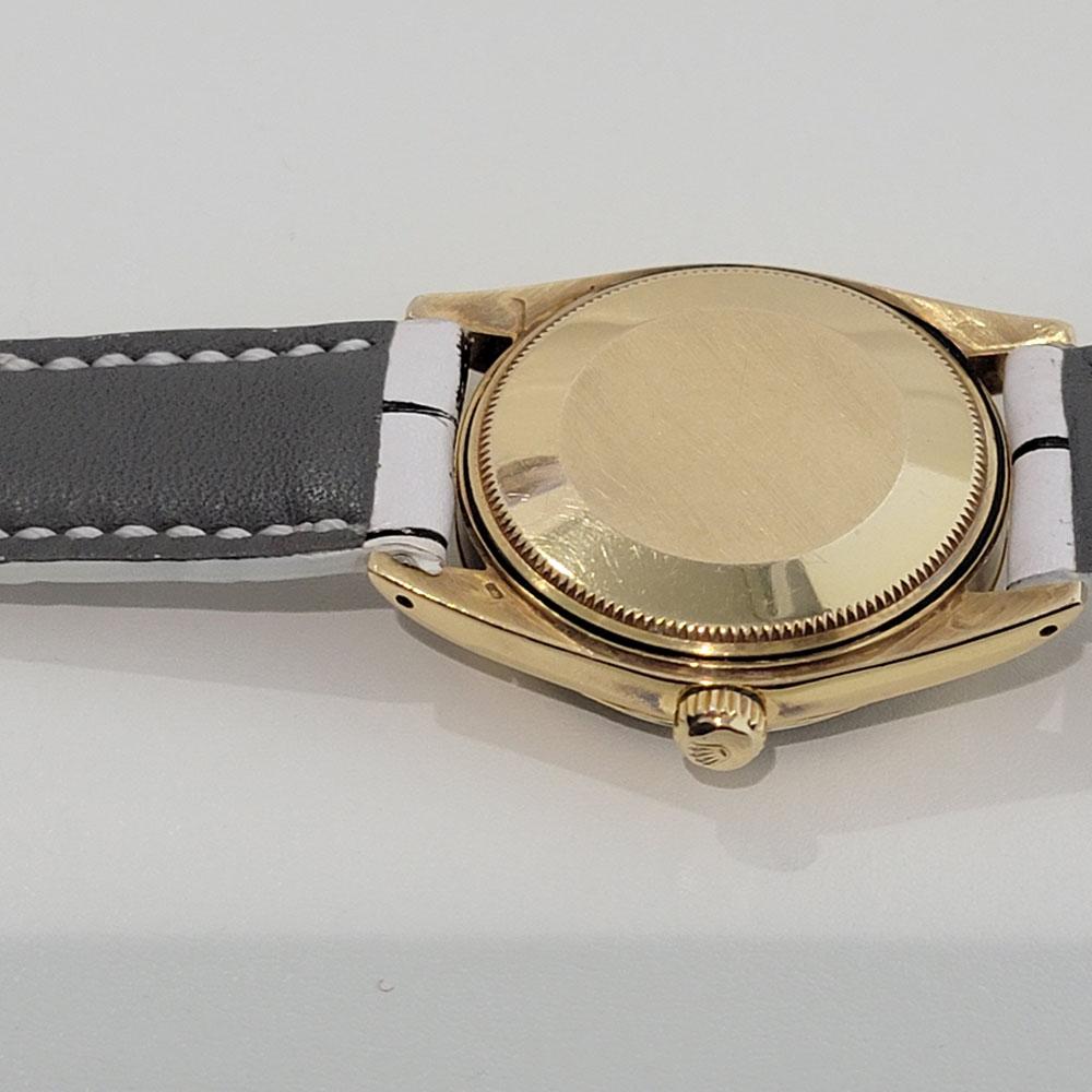 Mens Rolex Oyster Perpetual Date 1503 14k Solid Gold Automatic 1960s Ra348w 3