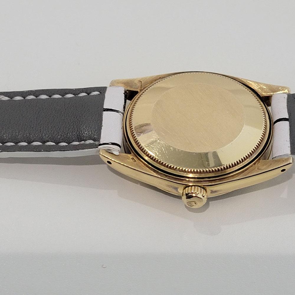 Mens Rolex Oyster Perpetual Date 1503 14k Solid Gold Automatic 1960s Ra348w For Sale 3