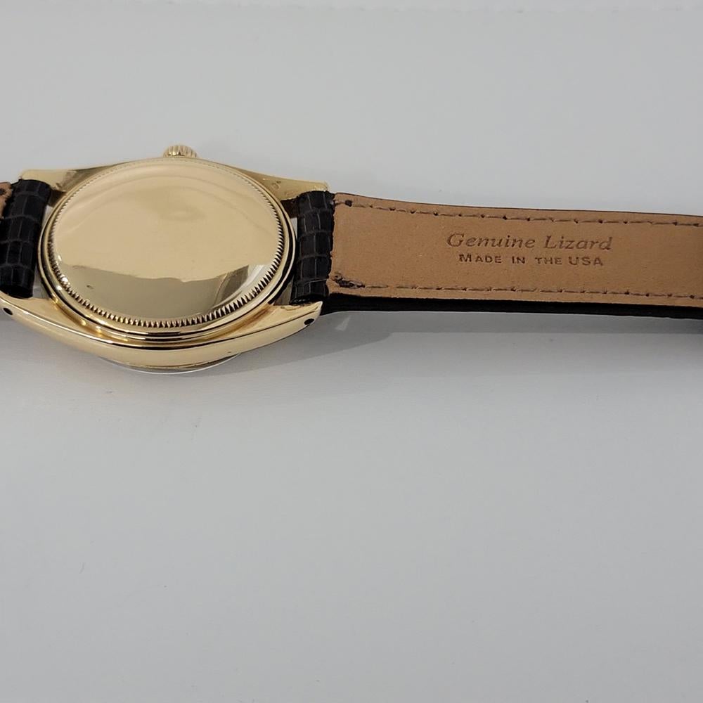 Mens Rolex Oyster Perpetual Date 1503 18k Solid Gold 1960s Automatic RJC156 For Sale 1