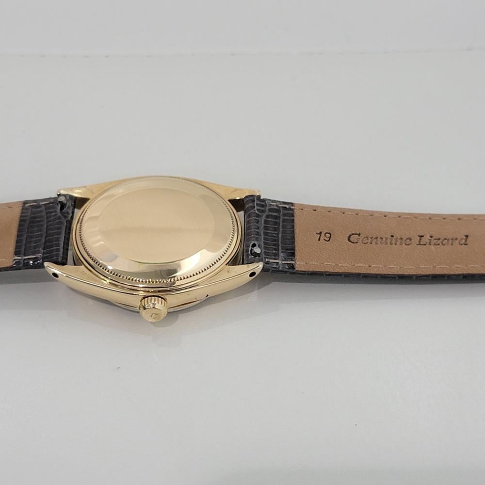 Mens Rolex Oyster Perpetual Date 1503 18k Solid Gold 34mm Automatic 1960s RA387 7