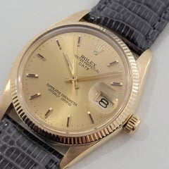 Mens Rolex Oyster Perpetual Date 1503 18k Solid Gold 34mm Automatic 1960s RA387