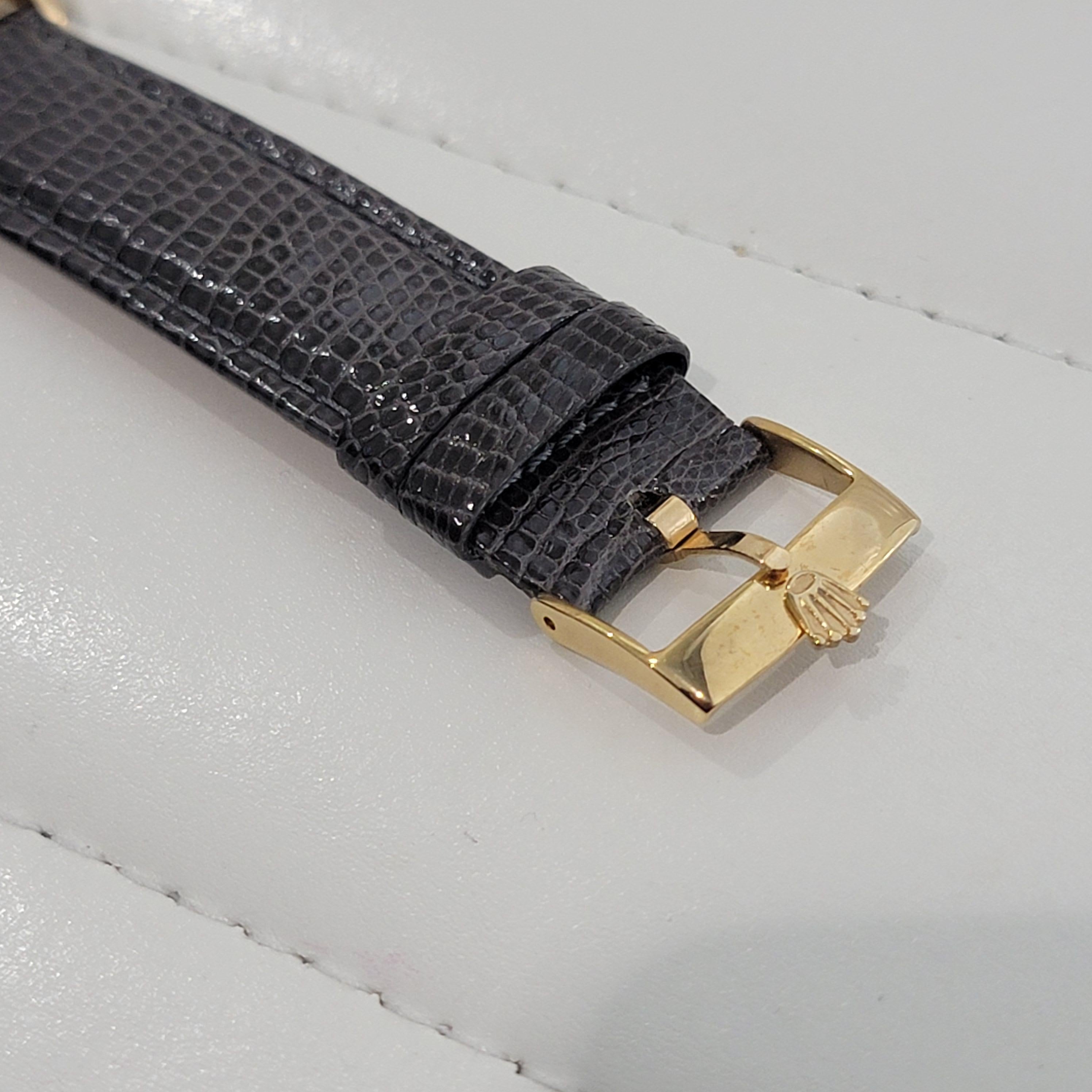 Mens Rolex Oyster Perpetual Date 1503 18k Solid Gold 34mm Automatic 1960s RA387 4