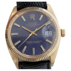 Mens Rolex Oyster Perpetual Date 1503 35mm 14k Solid Gold Automatic 1960 RA264
