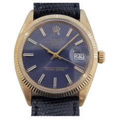 Herren Rolex Oyster Perpetual Date 1503 35mm 1960er Jahre 14k Massivgold Automatik RA264