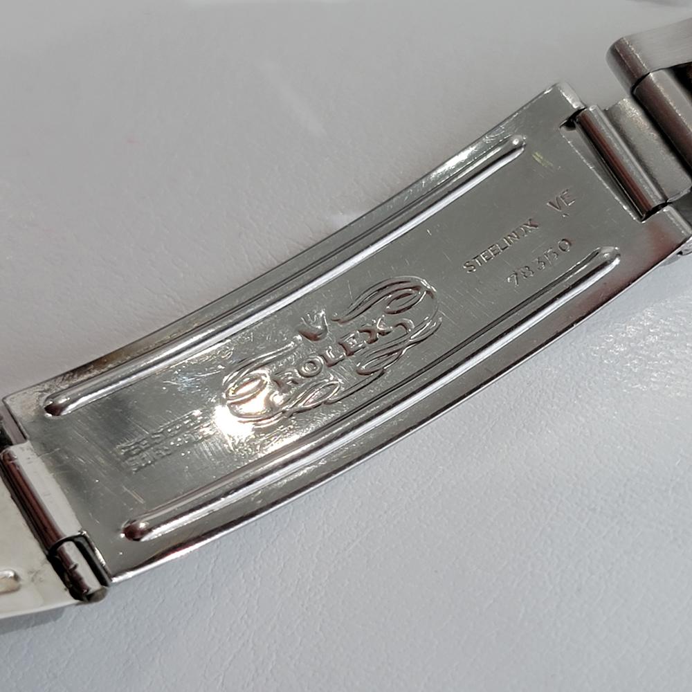 Rolex Montre Oyster Perpetual Date 1505 en or 14 carats automatique pour hommes, années 1970 RA165 en vente 5