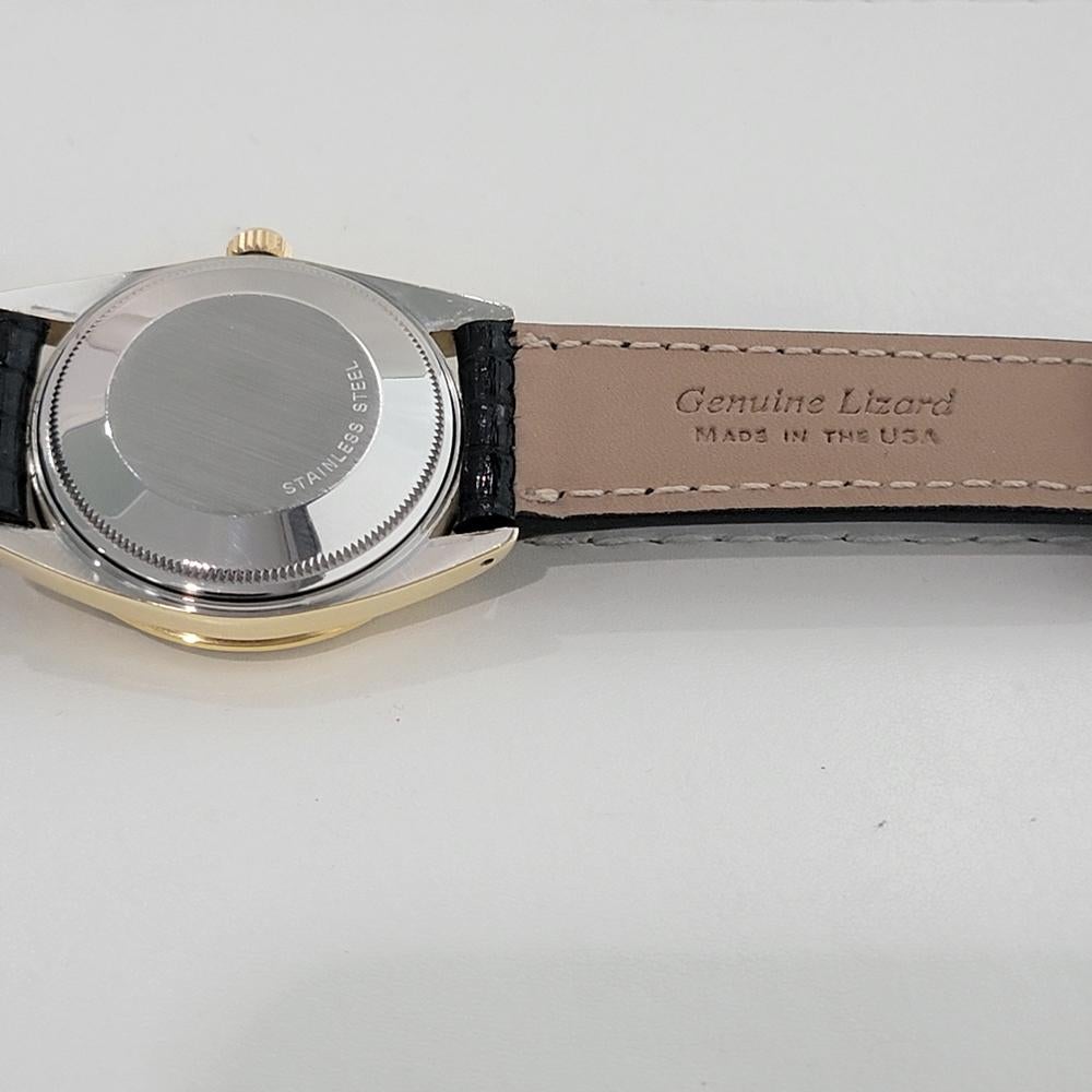 Mens Rolex Oyster Perpetual Date 15505 34mm Gold Capped Automatic 1980s RA455 6