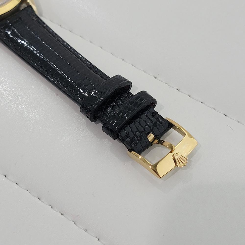 Mens Rolex Oyster Perpetual Date 15505 34mm Gold Capped Automatic 1980s RA455 4