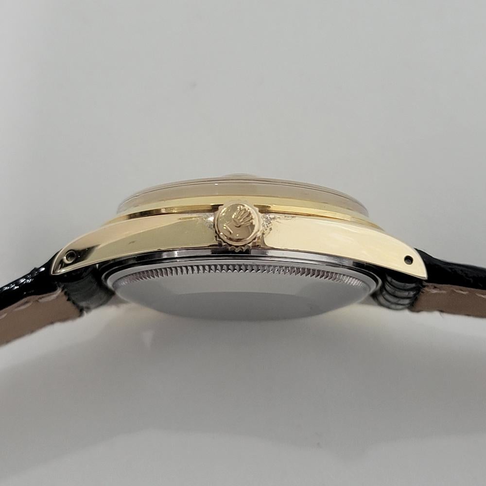 Mens Rolex Oyster Perpetual Date 15505 34mm Gold Capped Automatic 1980s RA455 5