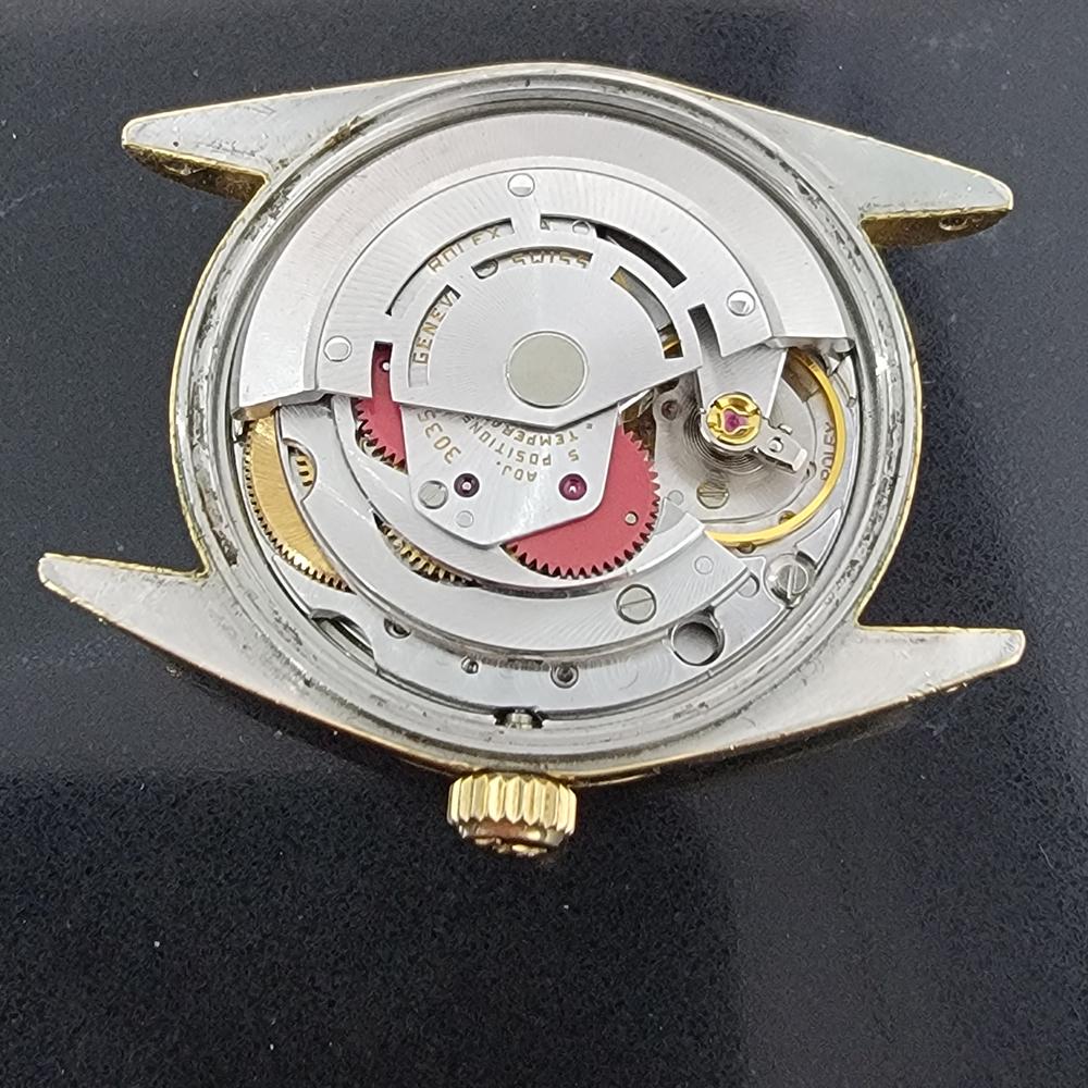 Herren Rolex Oyster Perpetual Date 15505 Gold-gefasster Automatik 1980er Jahre RA212 8