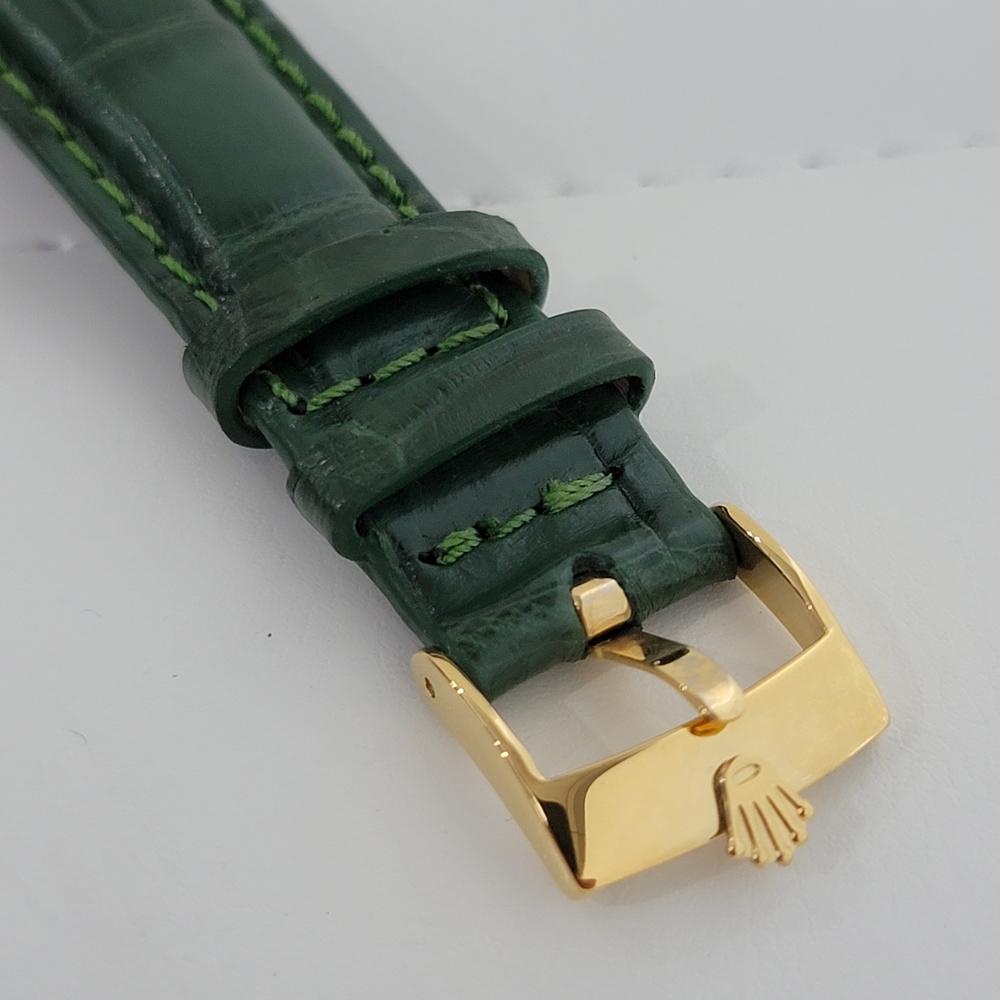 Herren Rolex Oyster Perpetual Date 15505 Gold-gefasster Automatik 1980er Jahre RA212 5