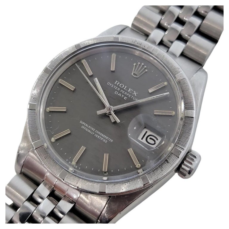 Mens Rolex Oyster Perpetual Date 1970s Ref 1501 Automatic Vintage RJC181S  For Sale at 1stDibs