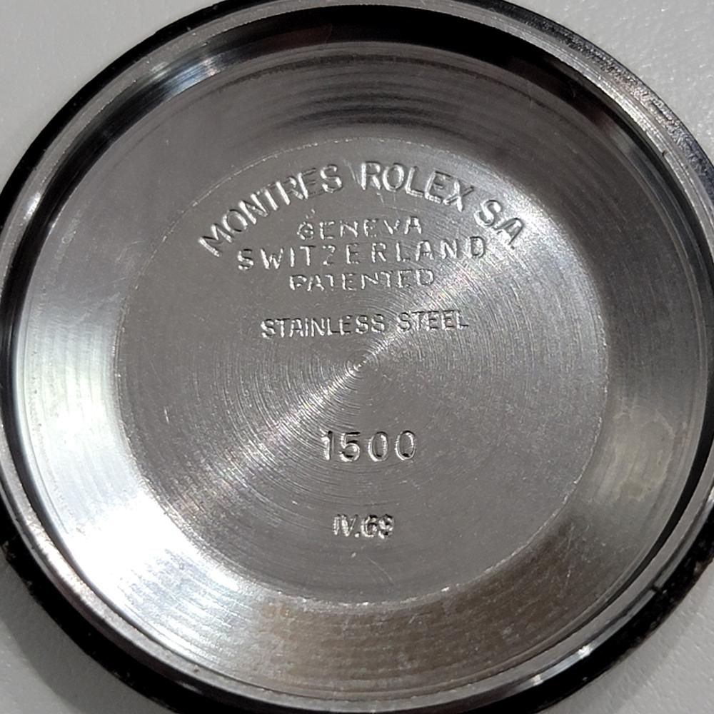 Rolex Oyster Perpetual Date Uomo Ref 1500 1960 Automatico con Carta RA245B 8