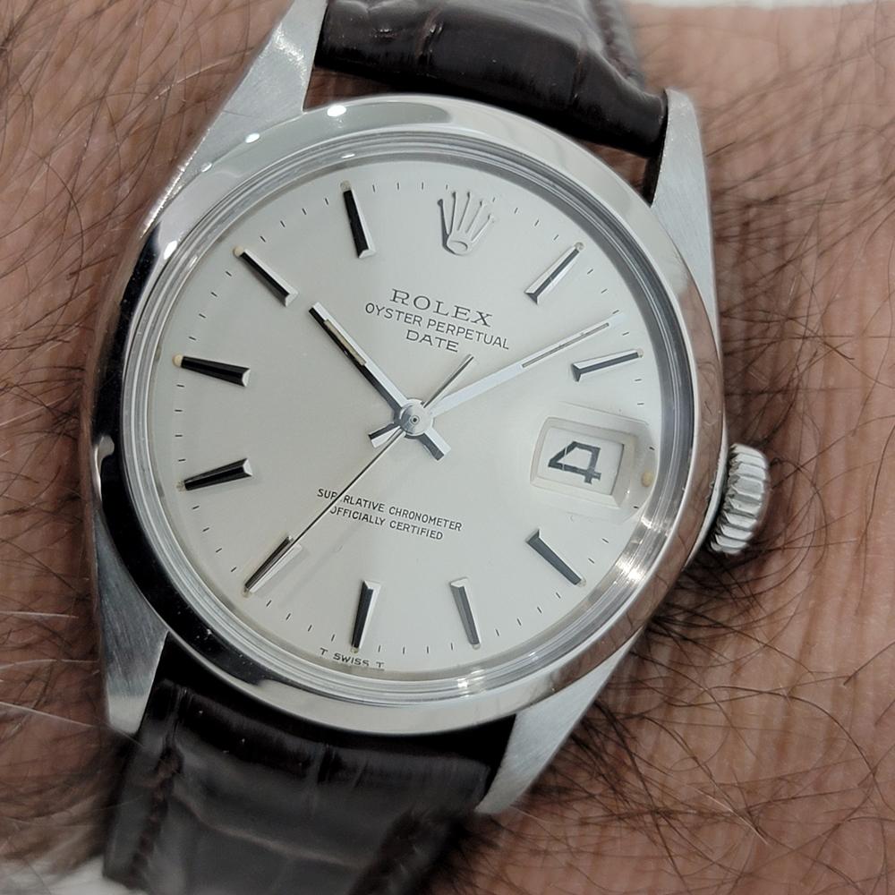 Rolex Oyster Perpetual Date Uomo Ref 1500 1960 Automatico con Carta RA245B 9
