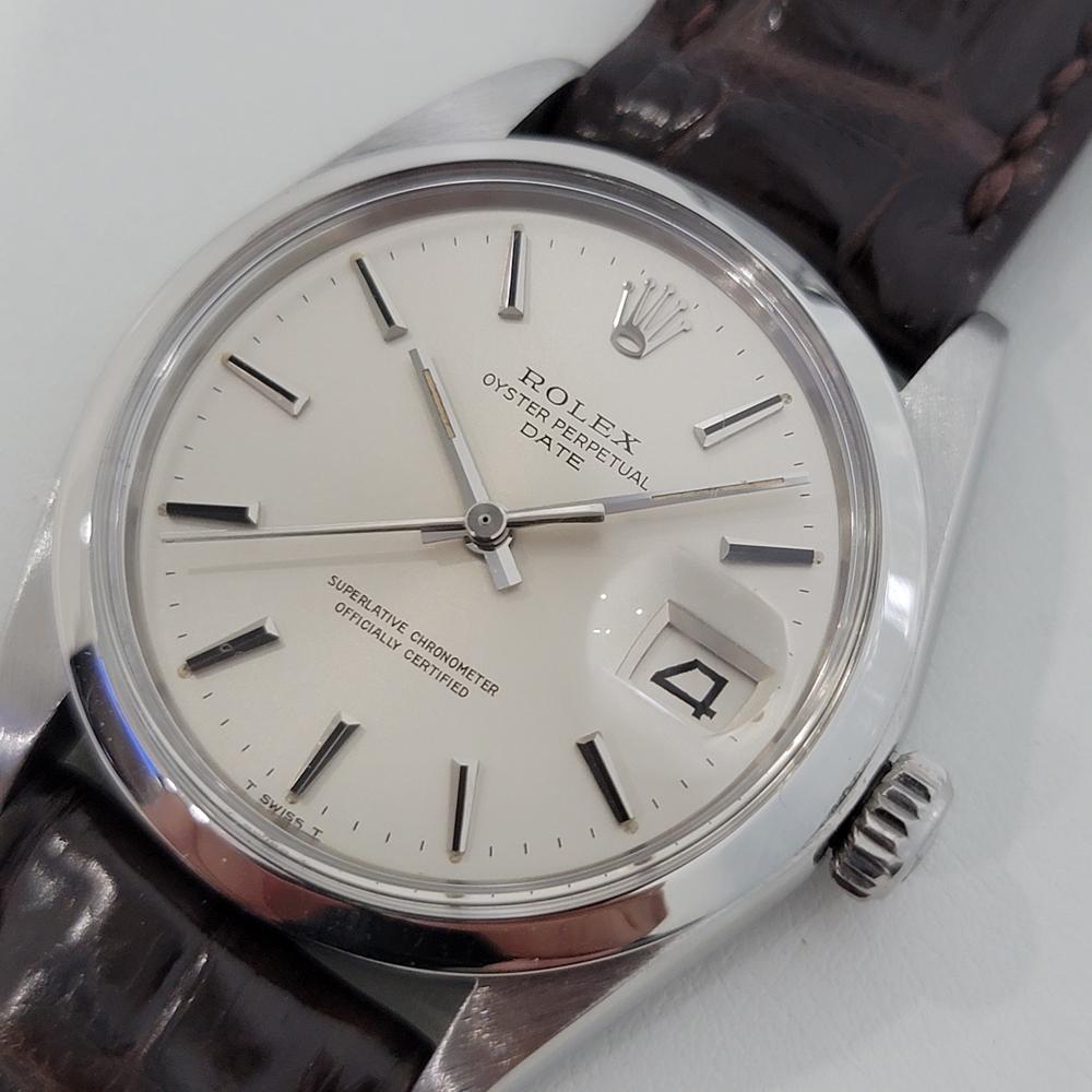 Rolex Oyster Perpetual Date Uomo Ref 1500 1960 Automatico con Carta RA245B 1