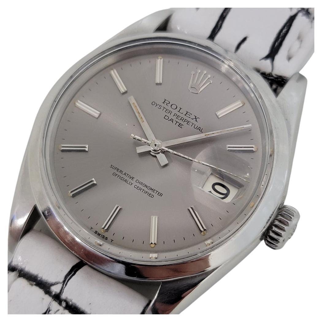 Mens Rolex Oyster Perpetual Date Ref 1500 Automatic 1960s Vintage RJC182