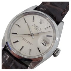 Mens Rolex Oyster Perpetual Date Ref 1500 Automatic 1960s w Paper RA245B