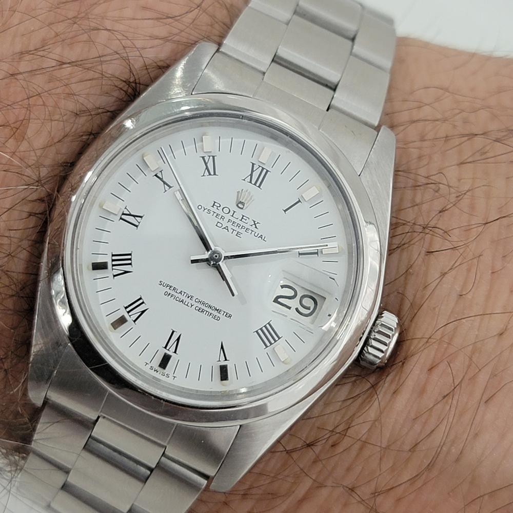 Mens Rolex Oyster Perpetual Date Ref 1500 Automatic 1970s Swiss RA132 6