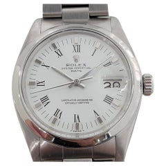Retro Mens Rolex Oyster Perpetual Date Ref 1500 Automatic 1970s Swiss RA132