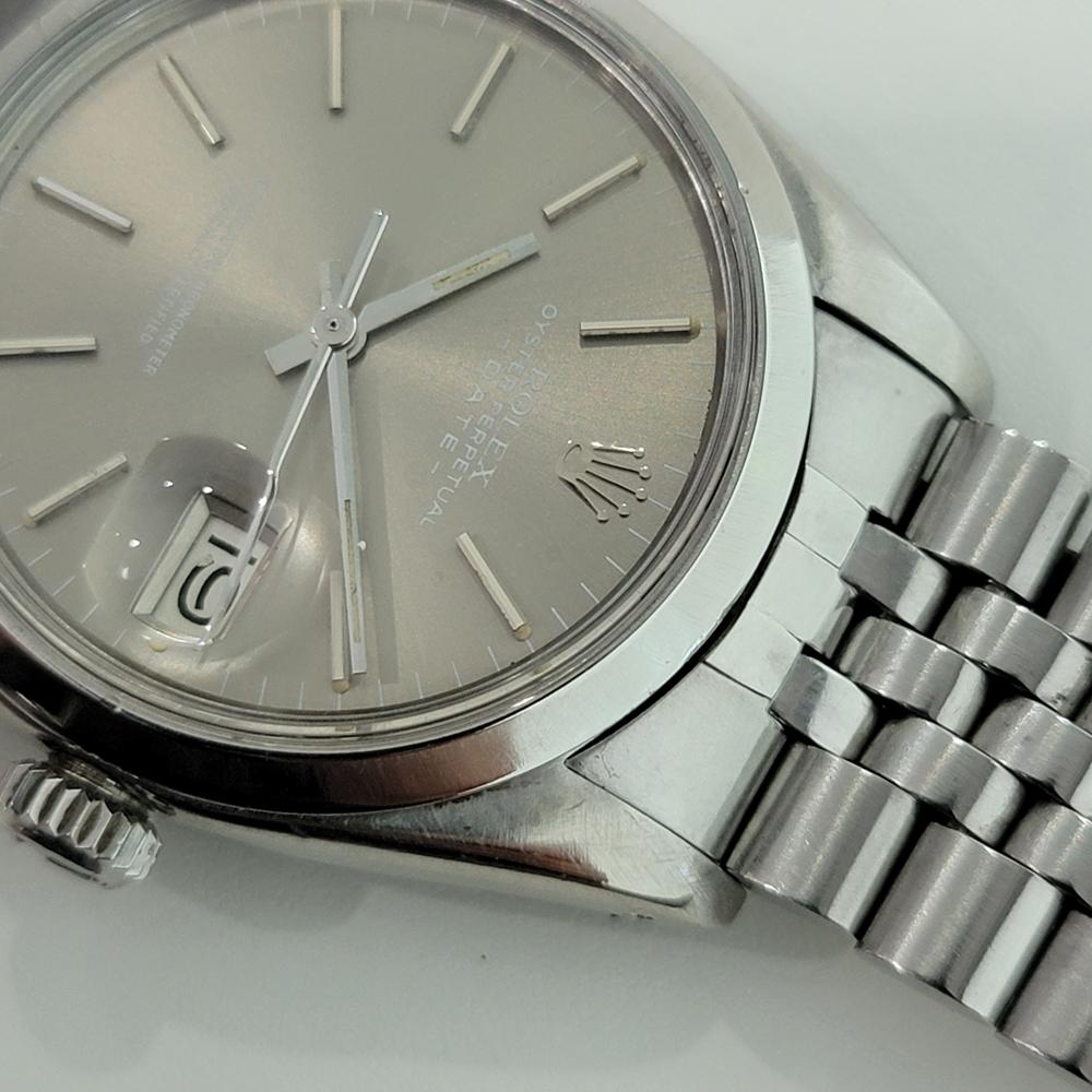 Men's Mens Rolex Oyster Perpetual Date Ref 1500 Automatic 1970s Vintage Lux RA293 For Sale