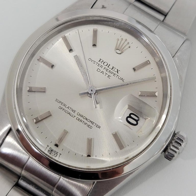 Men's Mens Rolex Oyster Perpetual Date Ref 1500 Automatic 1970s Vintage RA13 For Sale