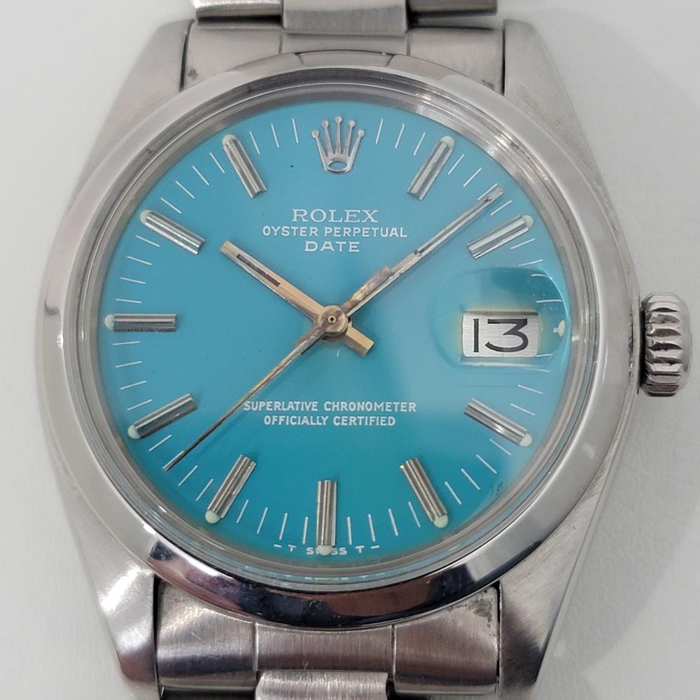 Men's Mens Rolex Oyster Perpetual Date Ref 1500 Automatic 1970s Vintage RA255