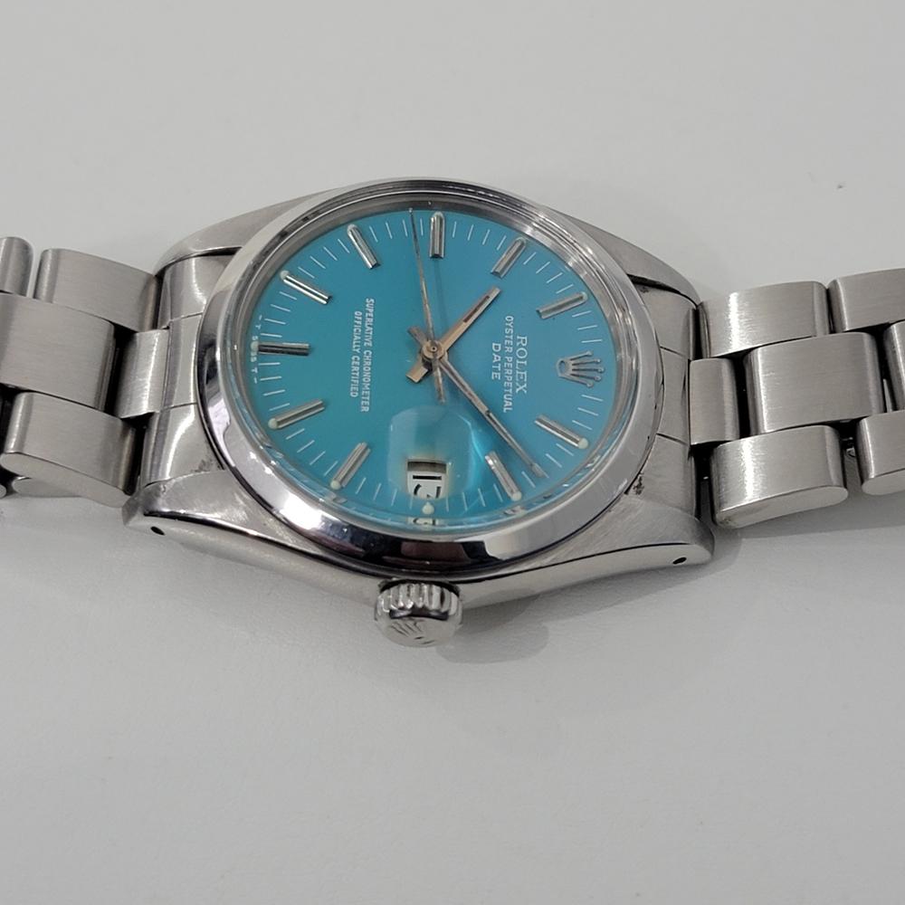 Mens Rolex Oyster Perpetual Date Ref 1500 Automatic 1970s Vintage RA255 1