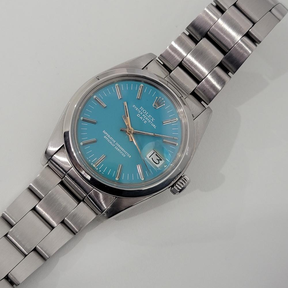 Mens Rolex Oyster Perpetual Date Ref 1500 Automatic 1970s Vintage RA255 2