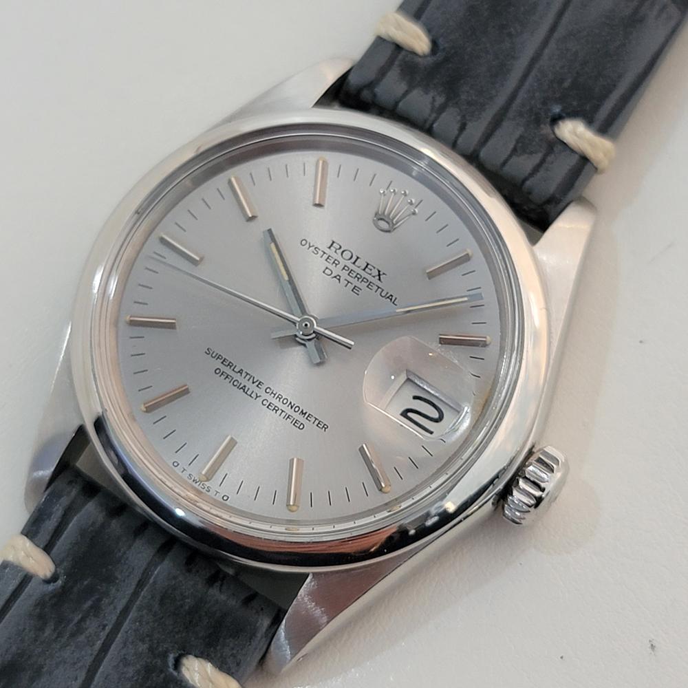 Men's Mens Rolex Oyster Perpetual Date Ref 1500 35mm Automatic 1970s Vintage RA429