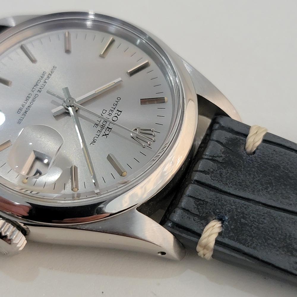 Mens Rolex Oyster Perpetual Date Ref 1500 35mm Automatic 1970s Vintage RA429 2