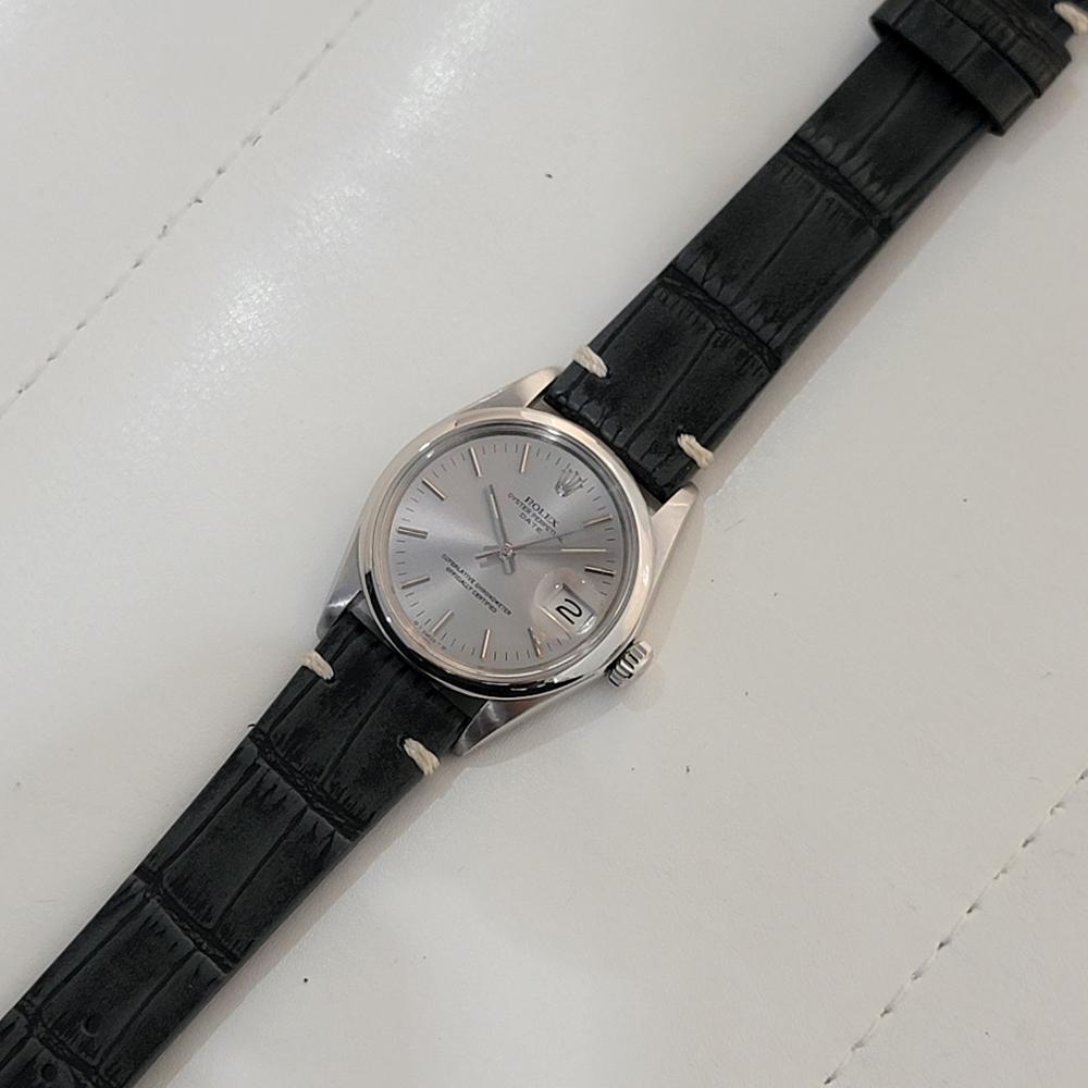 Mens Rolex Oyster Perpetual Date Ref 1500 35mm Automatic 1970s Vintage RA429 3